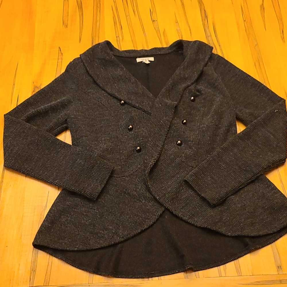 Maurices gray open front cardigan